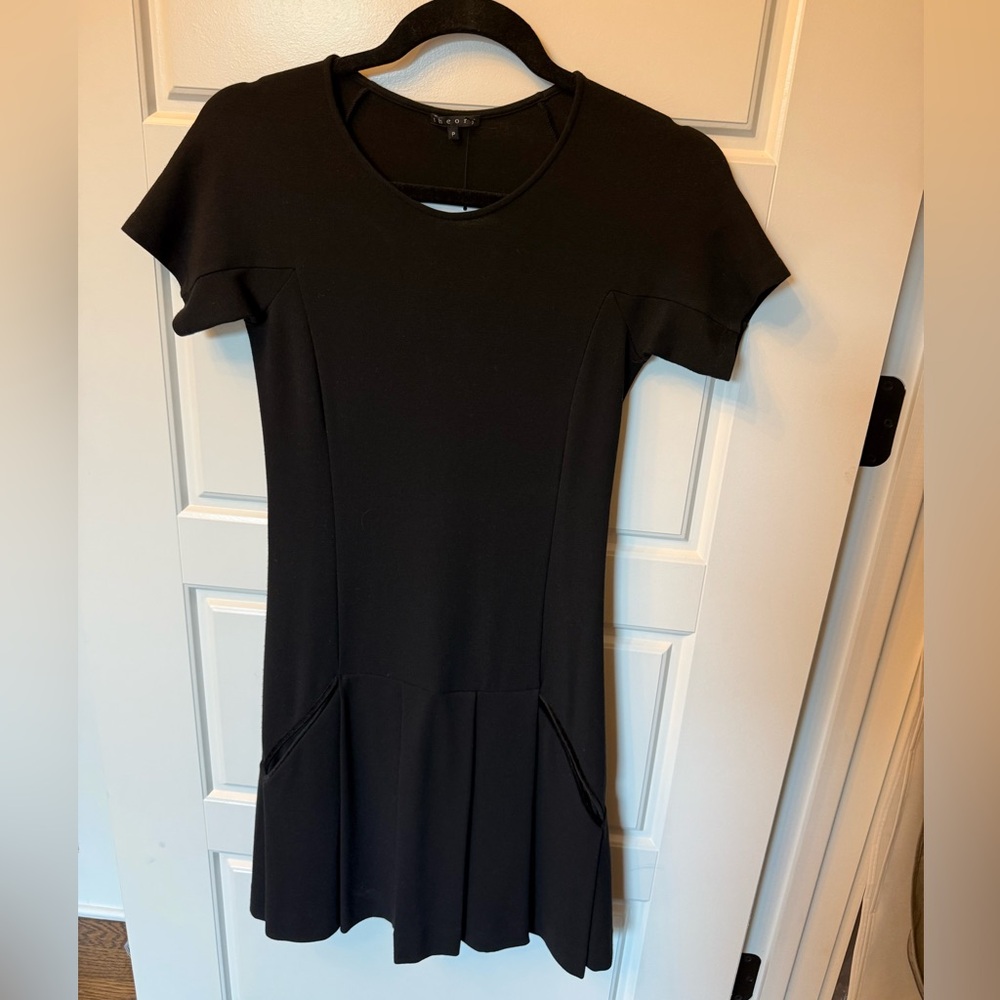 Theory Black Midi Dress